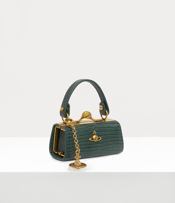 Vivienne Westwood lizard doll bag green